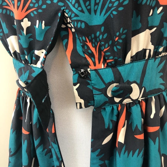 ❌SOLD❌Anna Sui For Anthropologie Fawn Silk Blouse - Picture 7 of 8